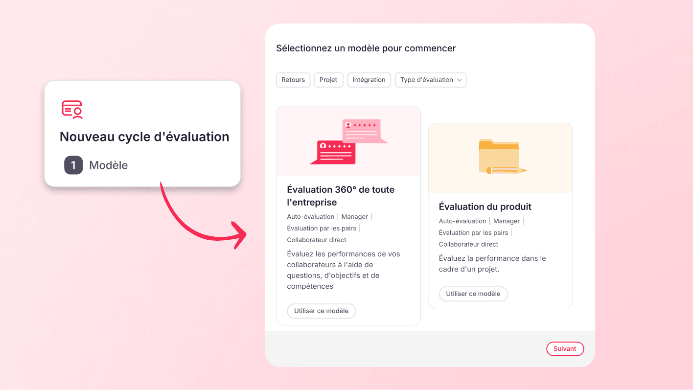 Accélérez vos évaluations avec des modèles
