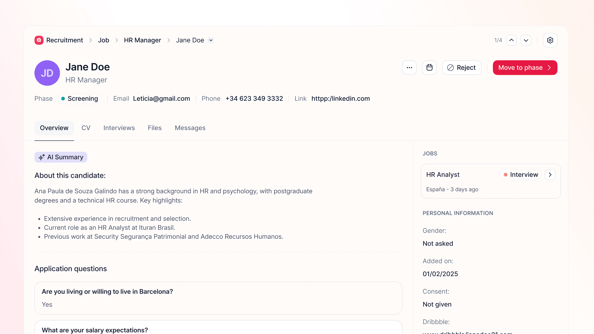 Transformez votre vue des candidats