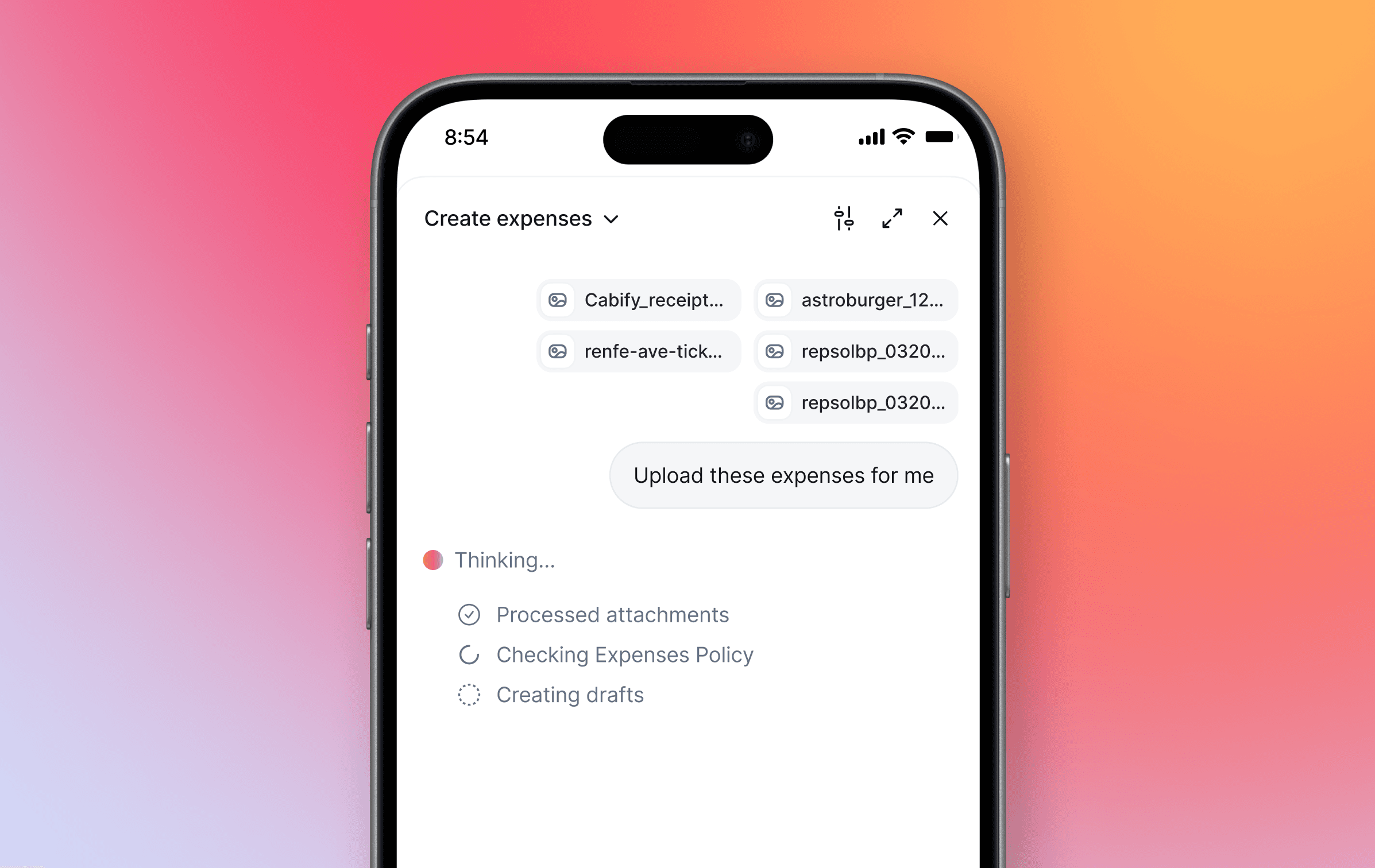 Soumettez tous vos justificatifs en une fois