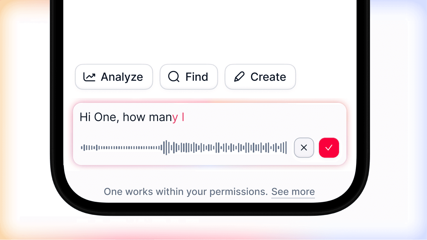 Ne tapez plus : parlez simplement à One