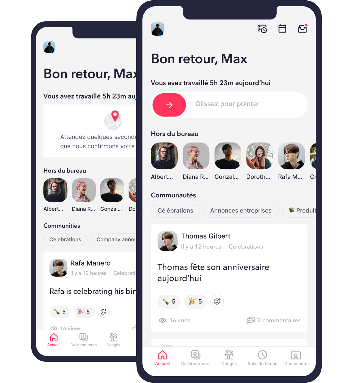 Application de gestion du temps