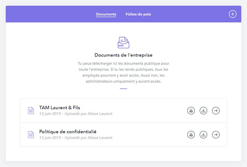 Gestion de documents avec Factorial