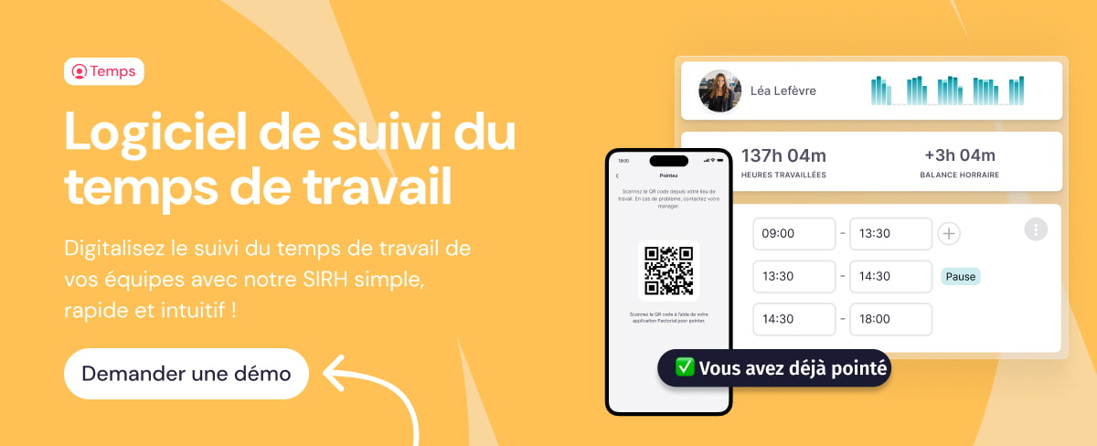 Logiciel de suivi du temps de travail