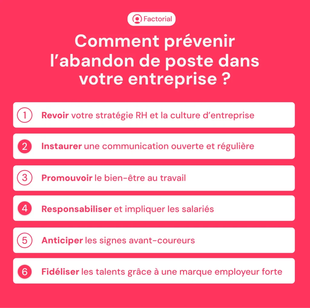 Comment prévenir l’abandon de poste dans votre entreprise ? 