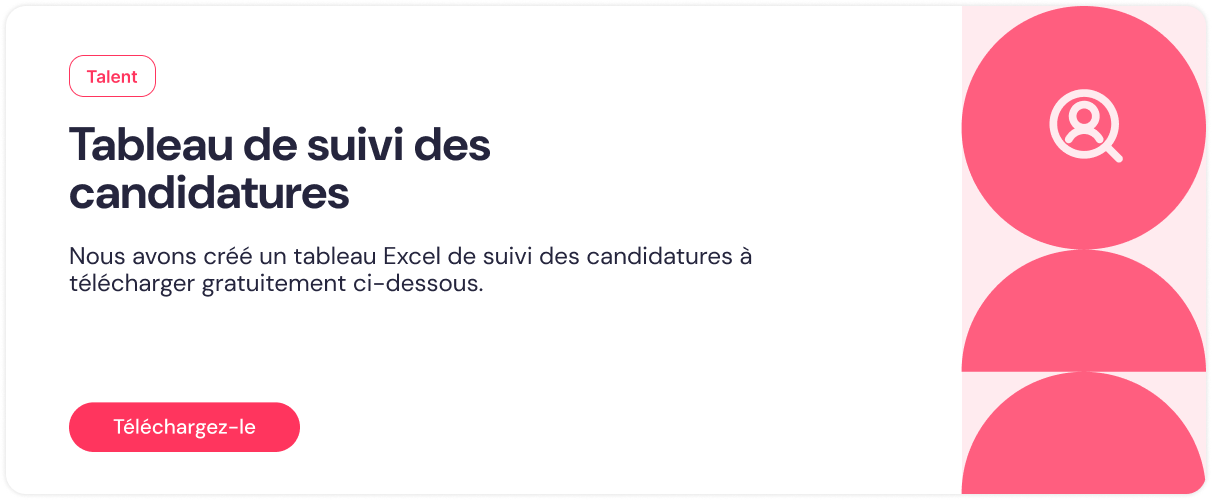 Tableau de suivi des candidatures