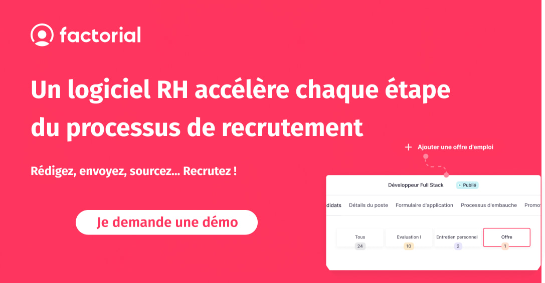 banner pour demander une démo gratuite du module recrutement du logiciel RH