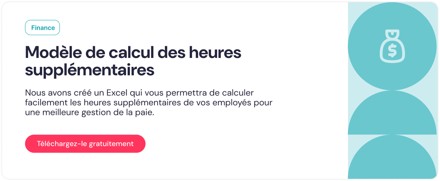 Modèle de calcul des heures supplémentaires