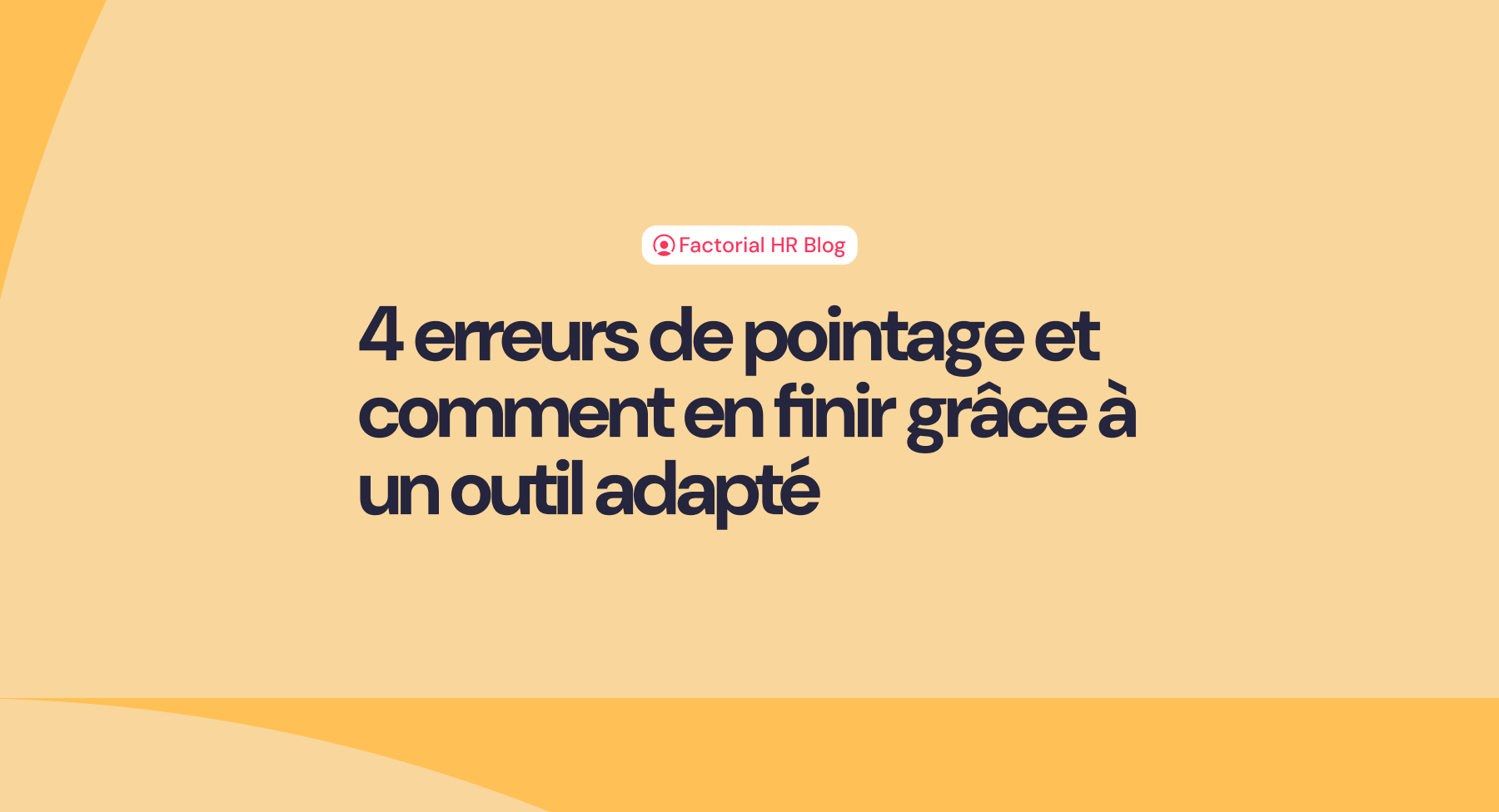 erreurs de pointage