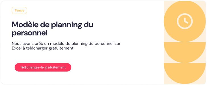 Modèle de planning du personnel