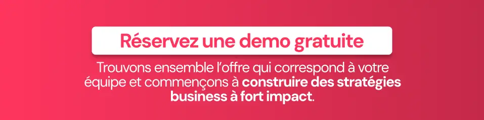 Réserver une démo gratuite pour trouver l’offre qui correspond à votre équipe