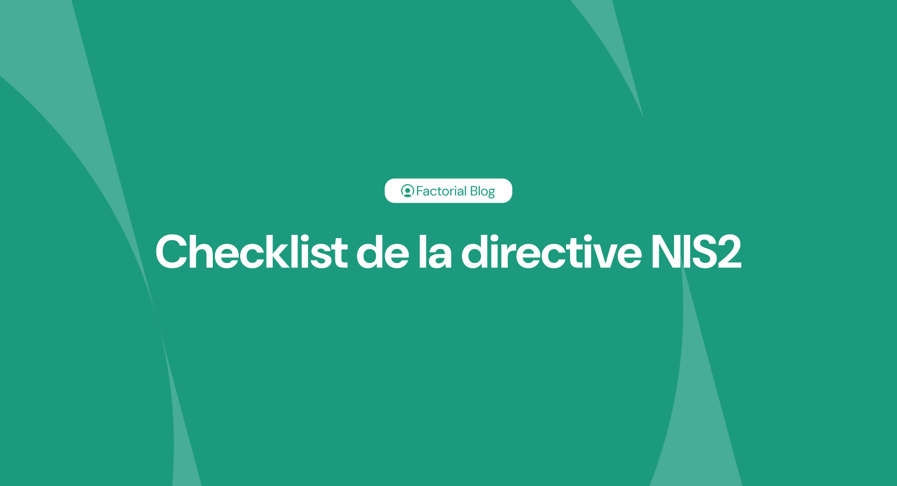 Checklist de la directive NIS2